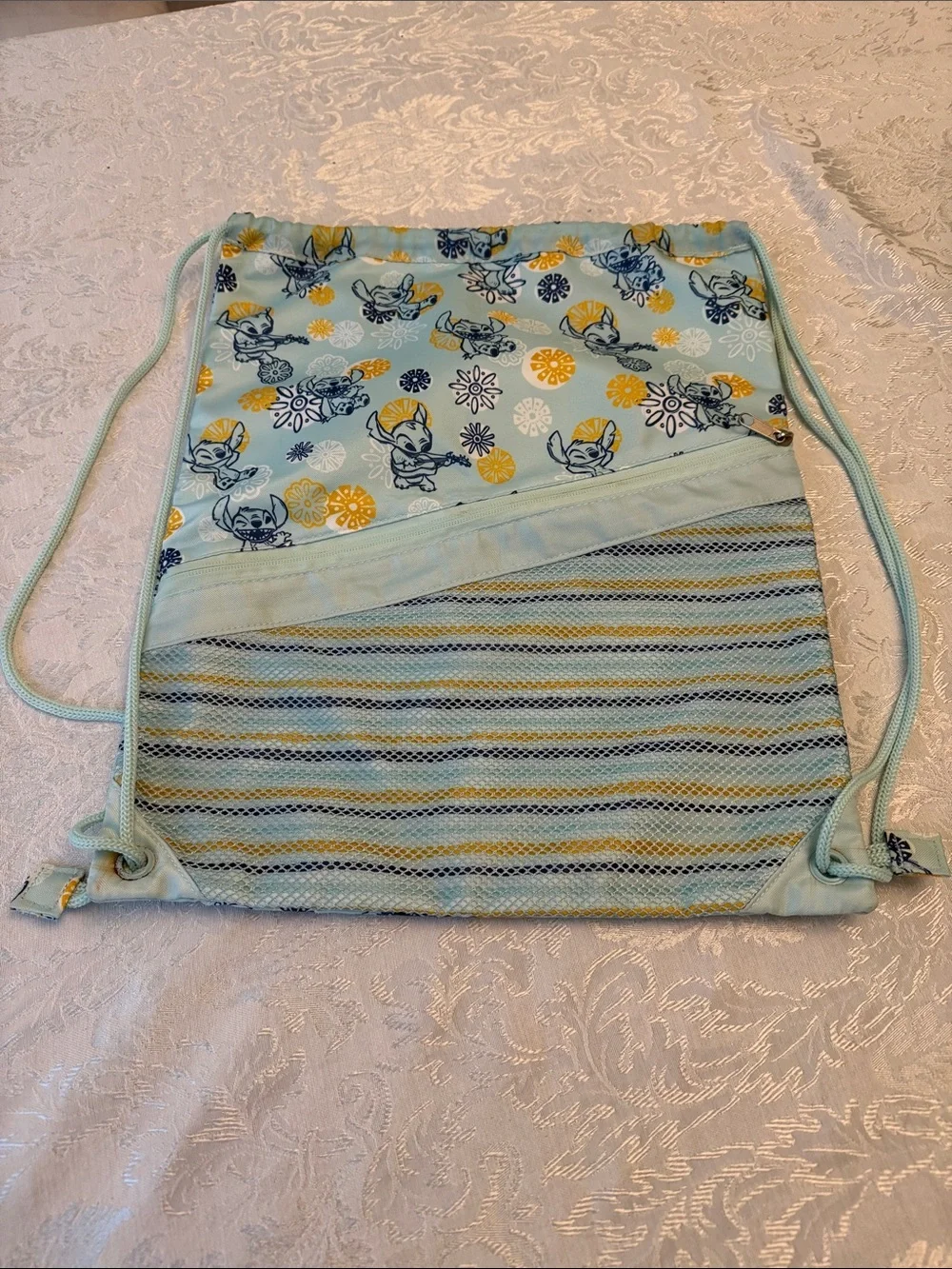 Disney Stitch Drawstring Backpack - Picture 1 of 5